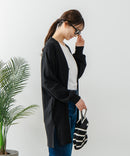 【FORT POINT/フォートポイント】梨地 ロングトッパーカーディガン