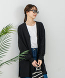 【FORT POINT/フォートポイント】梨地 ロングトッパーカーディガン