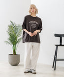 【DISCUS/ディスカス】ヘビーウェイト カレッジロゴプリントTシャツ ルーズシルエット