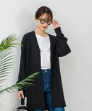 【FORT POINT/フォートポイント】梨地 ロングトッパーカーディガン