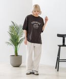【DISCUS/ディスカス】ヘビーウェイト カレッジロゴプリントTシャツ ルーズシルエット