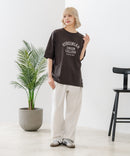 【DISCUS/ディスカス】ヘビーウェイト カレッジロゴプリントTシャツ ルーズシルエット