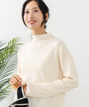 【C-FORT POINT/フォートポイント】リブボトルネック ニットプルオーバー