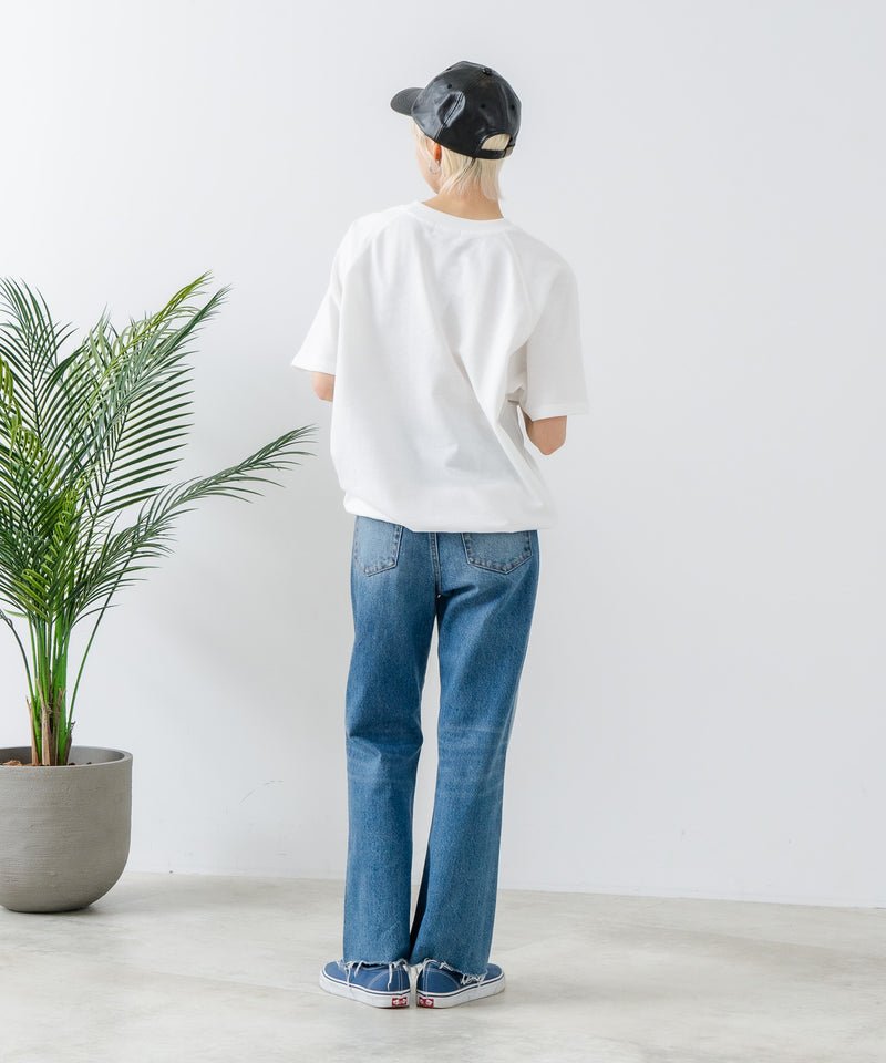 【CONVERSE/コンバース】ミニ裏毛 5分袖 スウェットトレーナー zo