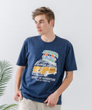 ZEROSTAIN プリントTシャツ 汗染みの目立ちにくいTシャツ 防汚 ＵＶカット ワーゲンバスライク フィッシング 釣り トラウト