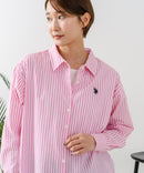 【U.S. POLO ASSN./ユーエスポロアッスン】ワンポイントロゴ刺繍 ブロードシャツ