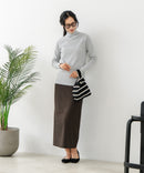 【C-FORT POINT/フォートポイント】リブハイネック ニットプルオーバー