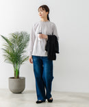 【FORT POINT/フォートポイント】レース襟 シャーリングプルオーバートップス