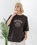 【DISCUS/ディスカス】ヘビーウェイト カレッジロゴプリントTシャツ ルーズシルエット