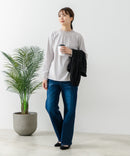 【FORT POINT/フォートポイント】レース襟 シャーリングプルオーバートップス