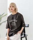 【DISCUS/ディスカス】ヘビーウェイト カレッジロゴプリントTシャツ ルーズシルエット