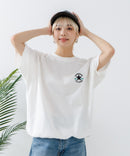 【CONVERSE/コンバース】ミニ裏毛 5分袖 スウェットトレーナー zo