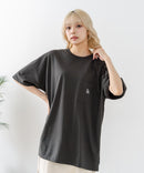 【SAVIER/サビアー】×【ZERO STAIN/ゼロステイン】【LAロゴ立体刺繍】コラボ ポケット付き Tシャツ オーバーサイズ 汗染み防止 ストリート・スケーター