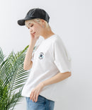 【CONVERSE/コンバース】ミニ裏毛 5分袖 スウェットトレーナー zo