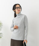 【C-FORT POINT/フォートポイント】リブハイネック ニットプルオーバー