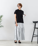 【C-FORTPOINT/フォートポイント】【ストレッチ性抜群の冷感素材を使用】フレンチスリーブ モックネックTシャツ プチハイネック プルオーバー 接触冷感 涼しい 二の腕カバー サイドスリット