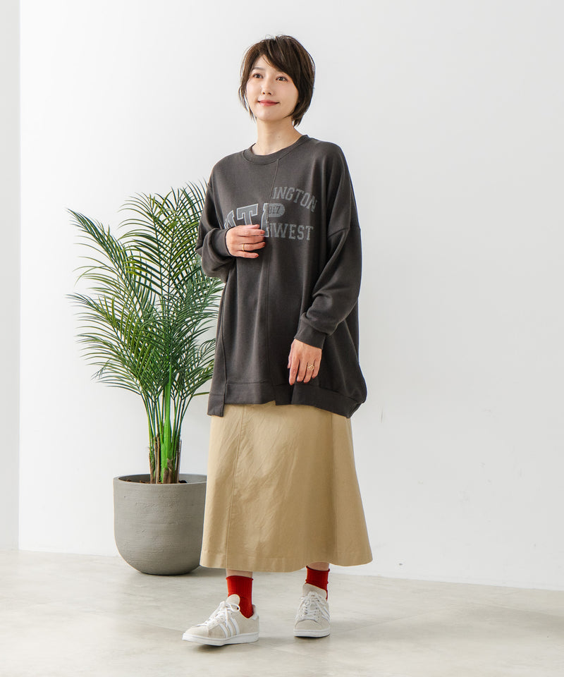 【C-FORT POINT/フォートポイント】裏毛リメイク風チュニック
