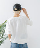 【CONVERSE/コンバース】ミニ裏毛 5分袖 スウェットトレーナー zo