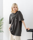 【SAVIER/サビアー】×【ZERO STAIN/ゼロステイン】【LAロゴ立体刺繍】コラボ ポケット付き Tシャツ オーバーサイズ 汗染み防止 ストリート・スケーター