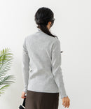 【C-FORT POINT/フォートポイント】リブハイネック ニットプルオーバー