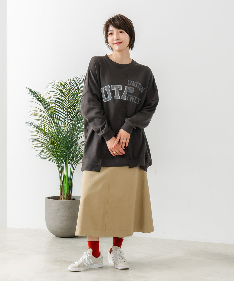 【C-FORT POINT/フォートポイント】裏毛リメイク風チュニック