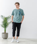 【Blue Standard/ブルースタンダード】スラブコットン アニマルプリント ポケット付Tシャツzo ❘ジーンズメイト公式オンラインショップ