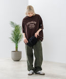 【DISCUS/ディスカス】ヘビーウェイト カレッジロゴプリントTシャツ ルーズシルエット