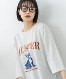 【C-FORT POINT/フォートポイント】【綿100%のやわらかな着心地】ワイドシルエット7分袖Tシャツ フレブル プリント ワイドシルエット 体形カバー