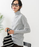 【C-FORT POINT/フォートポイント】リブハイネック ニットプルオーバー