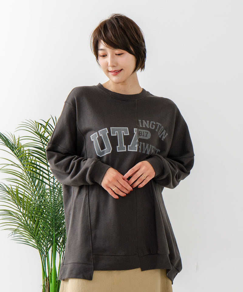 【C-FORT POINT/フォートポイント】裏毛リメイク風チュニック