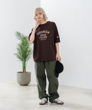 【DISCUS/ディスカス】ヘビーウェイト カレッジロゴプリントTシャツ ルーズシルエット