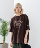 【DISCUS/ディスカス】ヘビーウェイト カレッジロゴプリントTシャツ ルーズシルエット