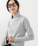 【C-FORT POINT/フォートポイント】リブハイネック ニットプルオーバー