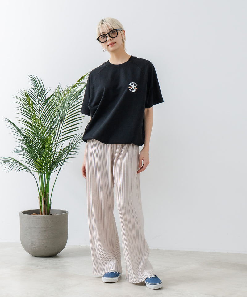 【CONVERSE/コンバース】ミニ裏毛 5分袖 スウェットトレーナー zo