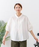 【C-FORTPOINT/フォートポイント】【上品 高見え刺繍】袖刺繍ブラウス 綿100％ 花模様 大人可愛い きれいめ 通勤 お出かけ