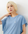 リラックスフィットワンポイント刺繍フレンチスリーブ Ｔシャツ 【U.S. POLO ASSN./ユーエスポロアッスン】　　　　　　　　　　　　　　　　　　　　　　　　　　　　　　　　　　　　　　　　　　　　　　　　　　　　　　　　　　　　