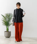 【FORT POINT/フォートポイント】シャーリング ハイネック トップス