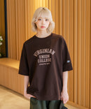 【DISCUS/ディスカス】ヘビーウェイト カレッジロゴプリントTシャツ ルーズシルエット
