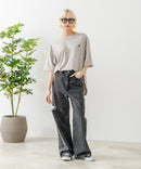 ブランドロゴワンポイント刺繍ラウンドヘムTシャツ【U.S. POLO ASSN./ユーエスポロアッスン】