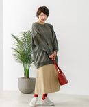 【C-FORT POINT/フォートポイント】コーデュロイ ワッフル 切り替え チュニック