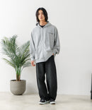 【BRKNHOME/ブロークンホーム】バックプリント フルジップ スウェットパーカー