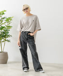 ブランドロゴワンポイント刺繍ラウンドヘムTシャツ【U.S. POLO ASSN./ユーエスポロアッスン】