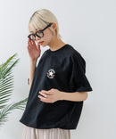 【CONVERSE/コンバース】ミニ裏毛 5分袖 スウェットトレーナー zo