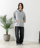 【BRKNHOME/ブロークンホーム】バックプリント フルジップ スウェットパーカー