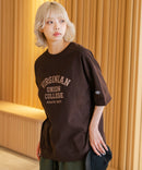 【DISCUS/ディスカス】ヘビーウェイト カレッジロゴプリントTシャツ ルーズシルエット
