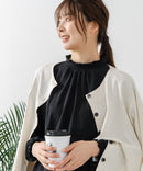 【FORT POINT/フォートポイント】シャーリング ハイネック トップス