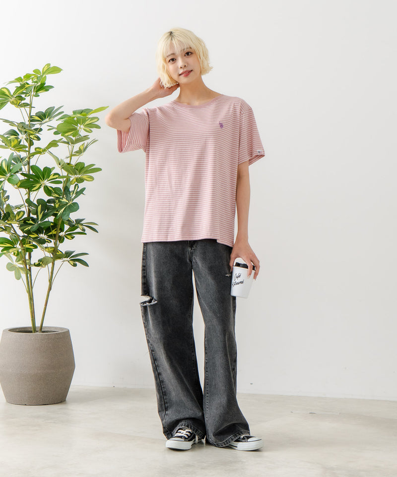 ブランドロゴワンポイント刺繍Tシャツ【U.S. POLO ASSN./ユーエスポロアッスン】