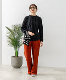 【FORT POINT/フォートポイント】レース襟 シャーリングプルオーバートップス