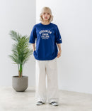 【DISCUS/ディスカス】ヘビーウェイト カレッジロゴプリントTシャツ ルーズシルエット