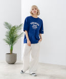 【DISCUS/ディスカス】ヘビーウェイト カレッジロゴプリントTシャツ ルーズシルエット